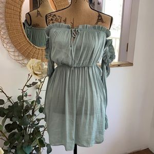 Off shoulder boho dress